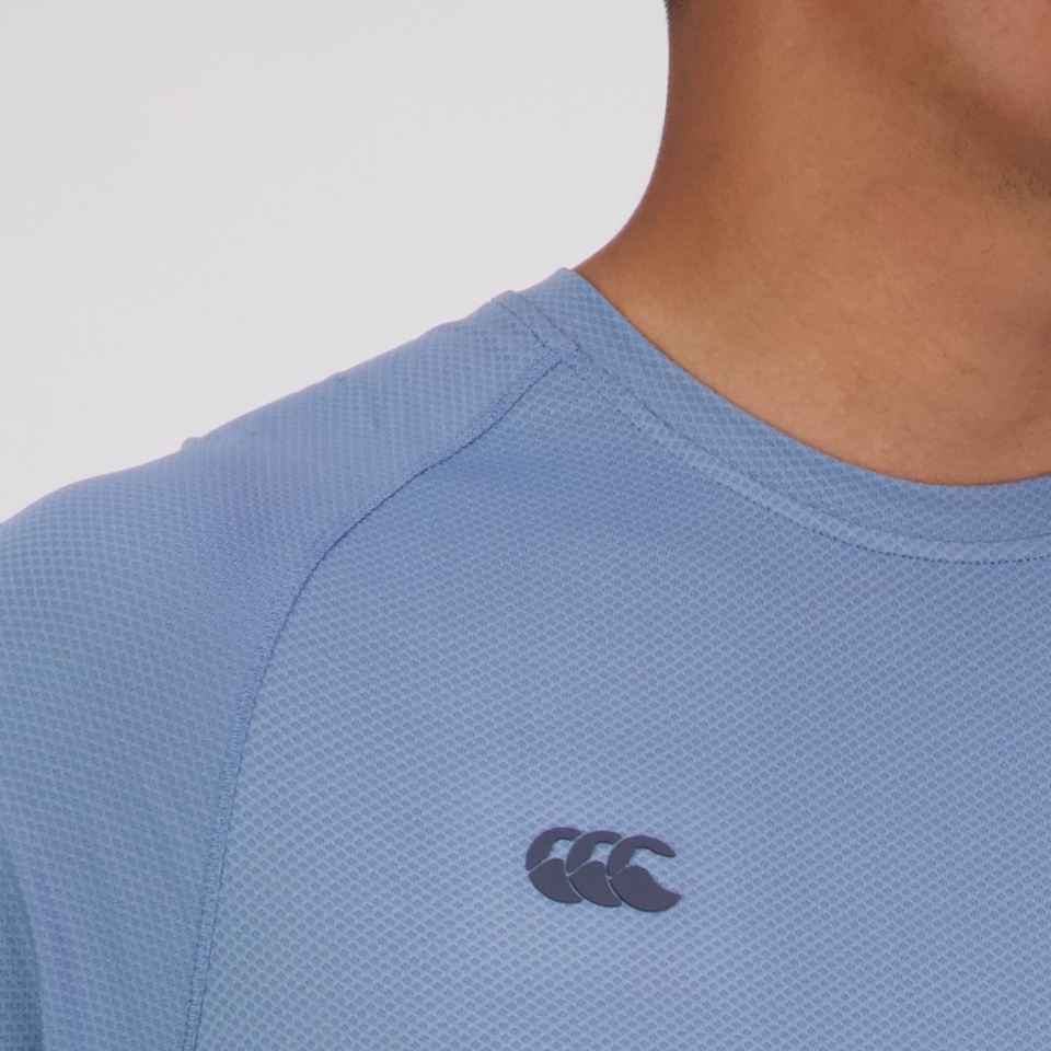 MENS TEMPO+ LONG SLEEVE TRAINING T-SHIRT BLUE