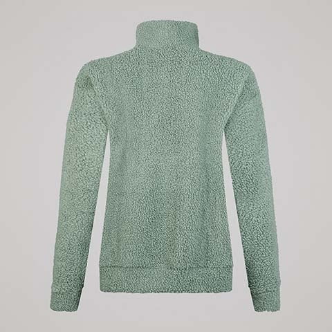 WOMENS SCENE-SET QUARTER ZIP GREEN