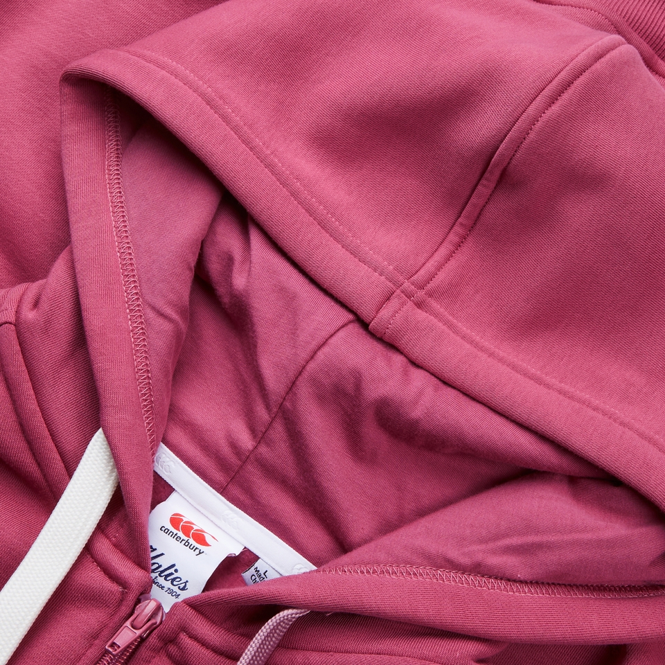 WOMENS UGLIES FULL ZIP HOODIE PINK