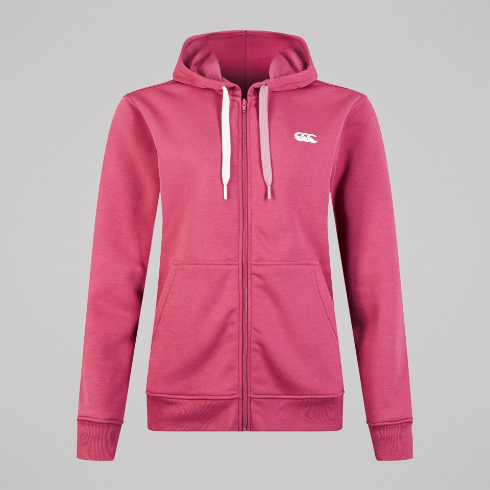 WOMENS UGLIES FULL ZIP HOODIE PINK