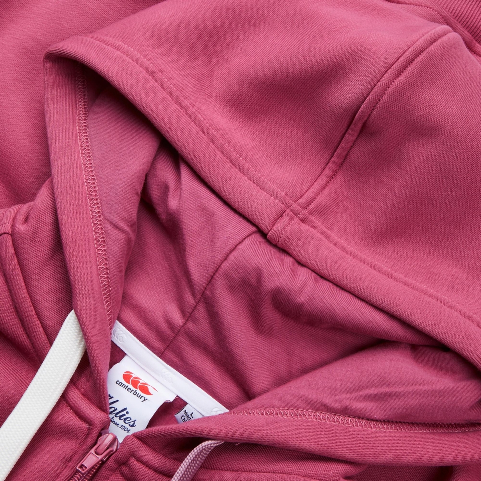 WOMENS UGLIES FULL ZIP HOODIE PINK