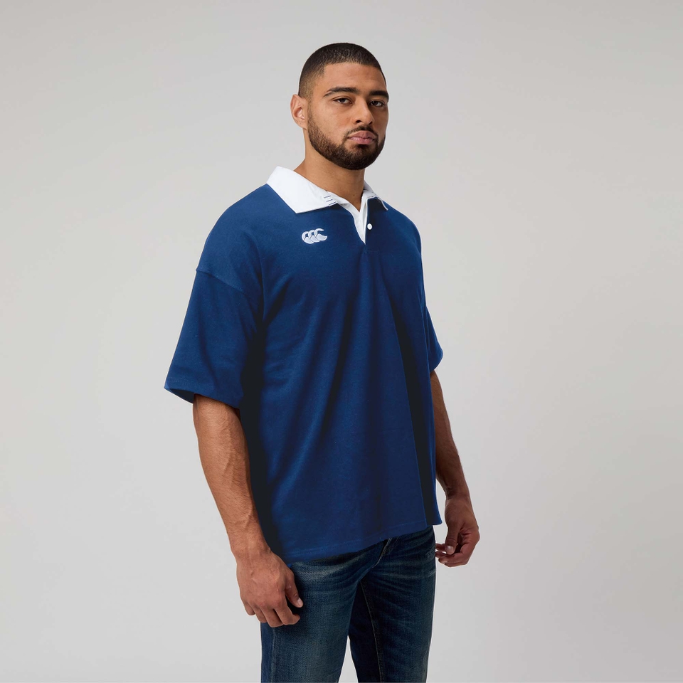 MENS SOLID DYE RUGBY BLUE