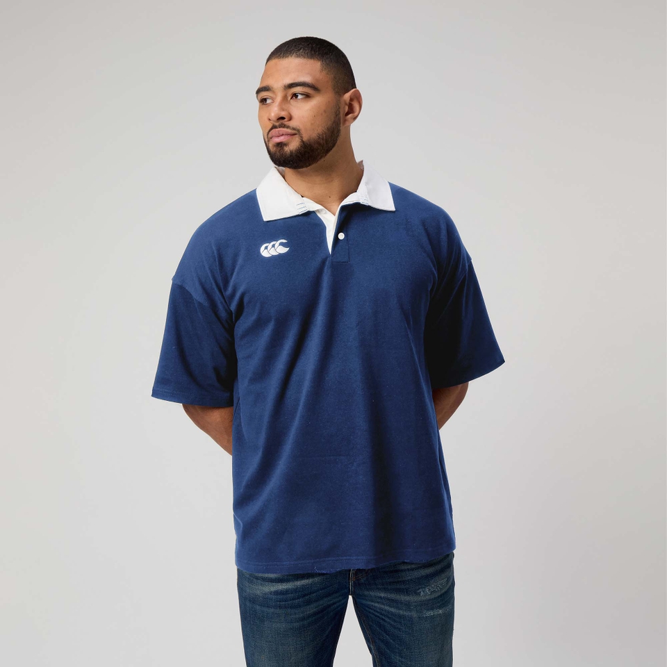 MENS SOLID DYE RUGBY BLUE