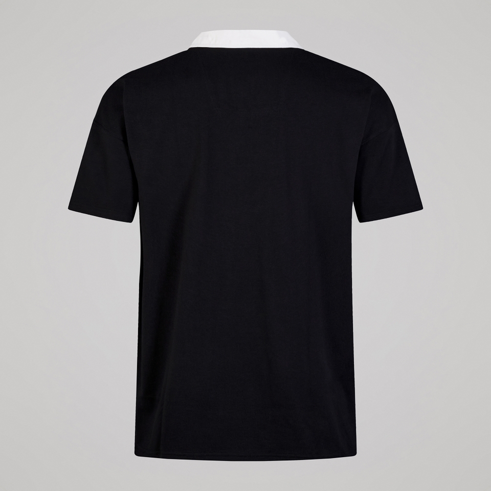 MENS SOLID DYE RUGBY BLACK