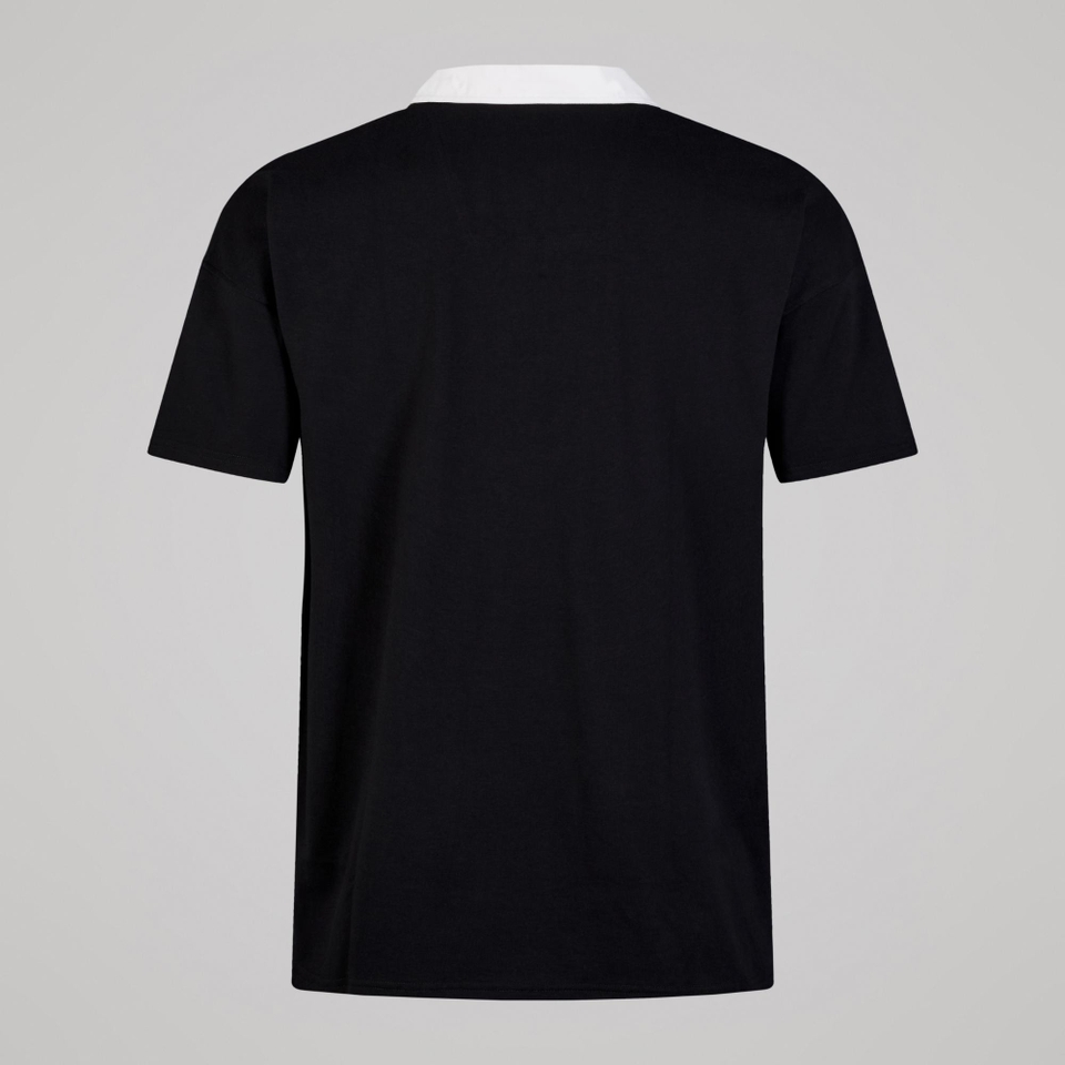 MENS SOLID DYE RUGBY BLACK