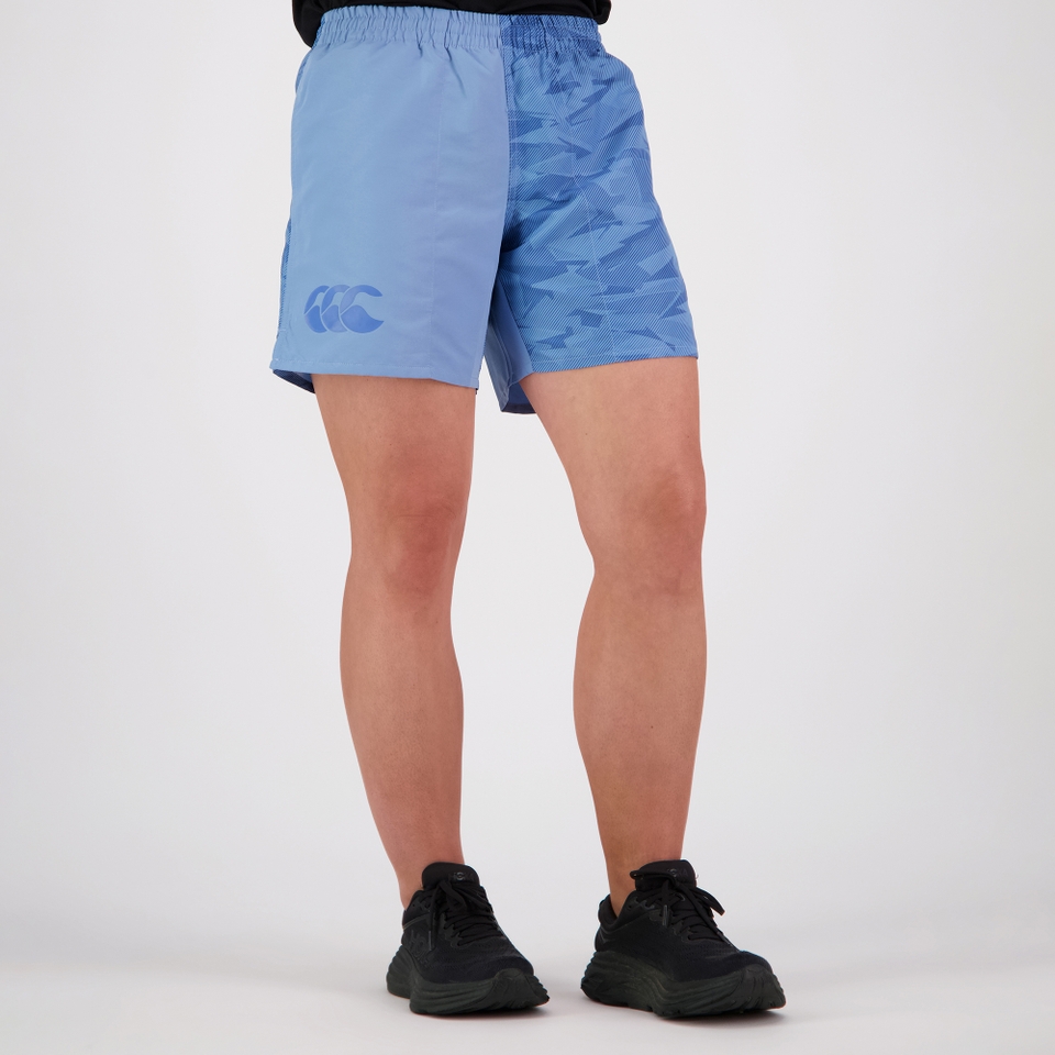 WOMENS CAMO HARLETIC SHORT BLUE