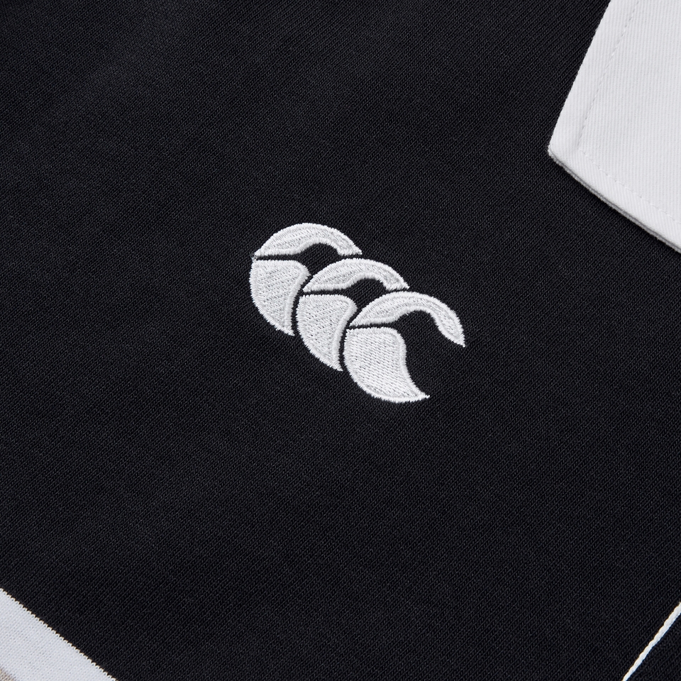 MENS YARN DYE RUGBY BLACK