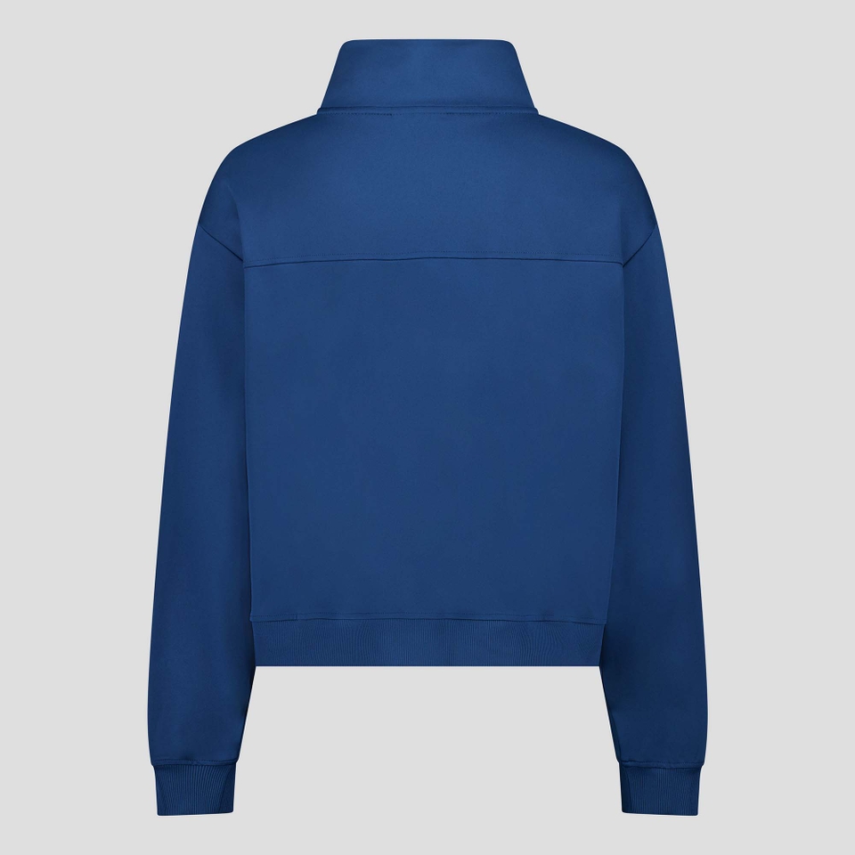 WOMENS TEMPO+ QUARTER ZIP SWEATER BLUE