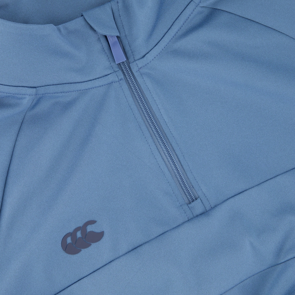 MENS TEMPO+ QUARTER ZIP SWEATER BLUE