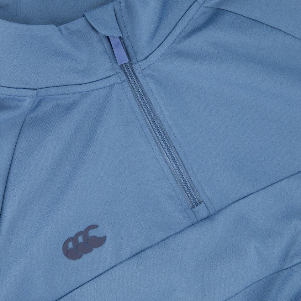 MENS TEMPO+ QUARTER ZIP SWEATER BLUE