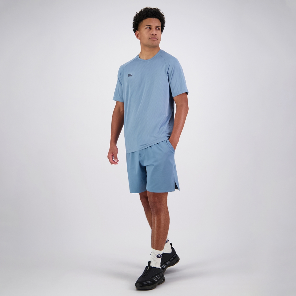 MENS TEMPO+ TRAINING T-SHIRT BLUE