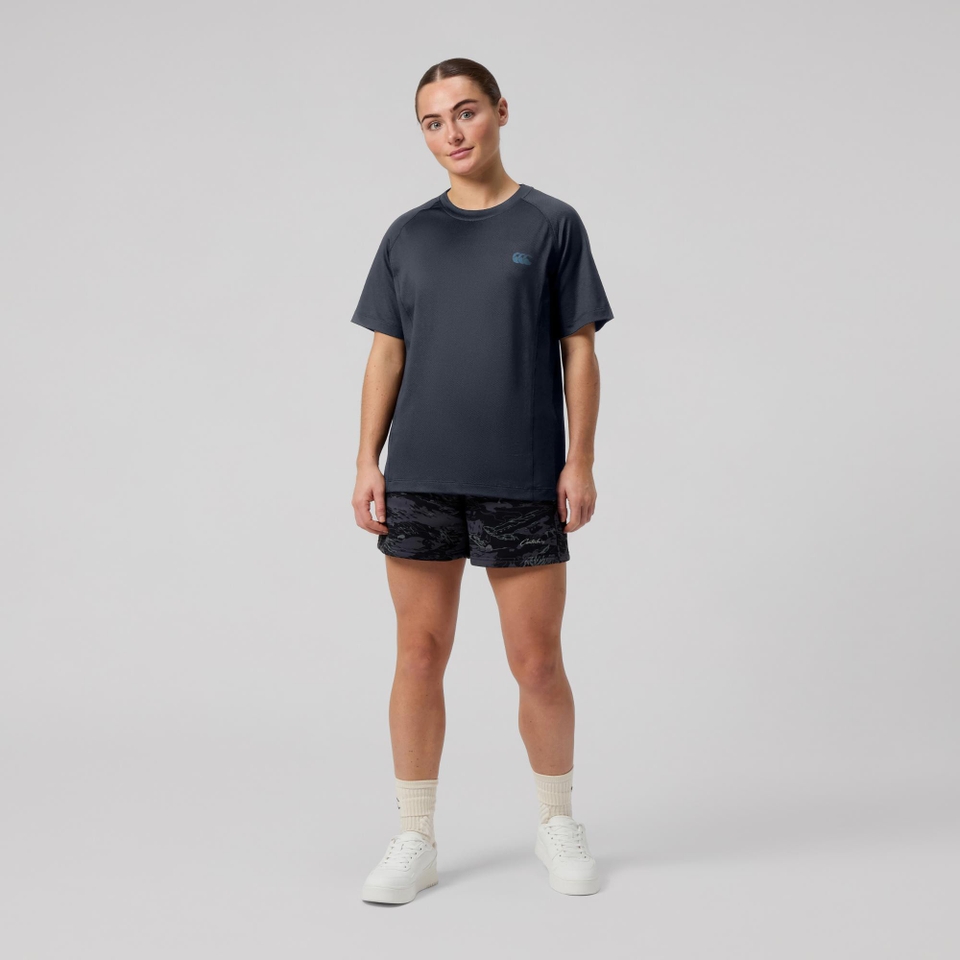 WOMENS TEMPO+ TRAINING T-SHIRT INDIA INK