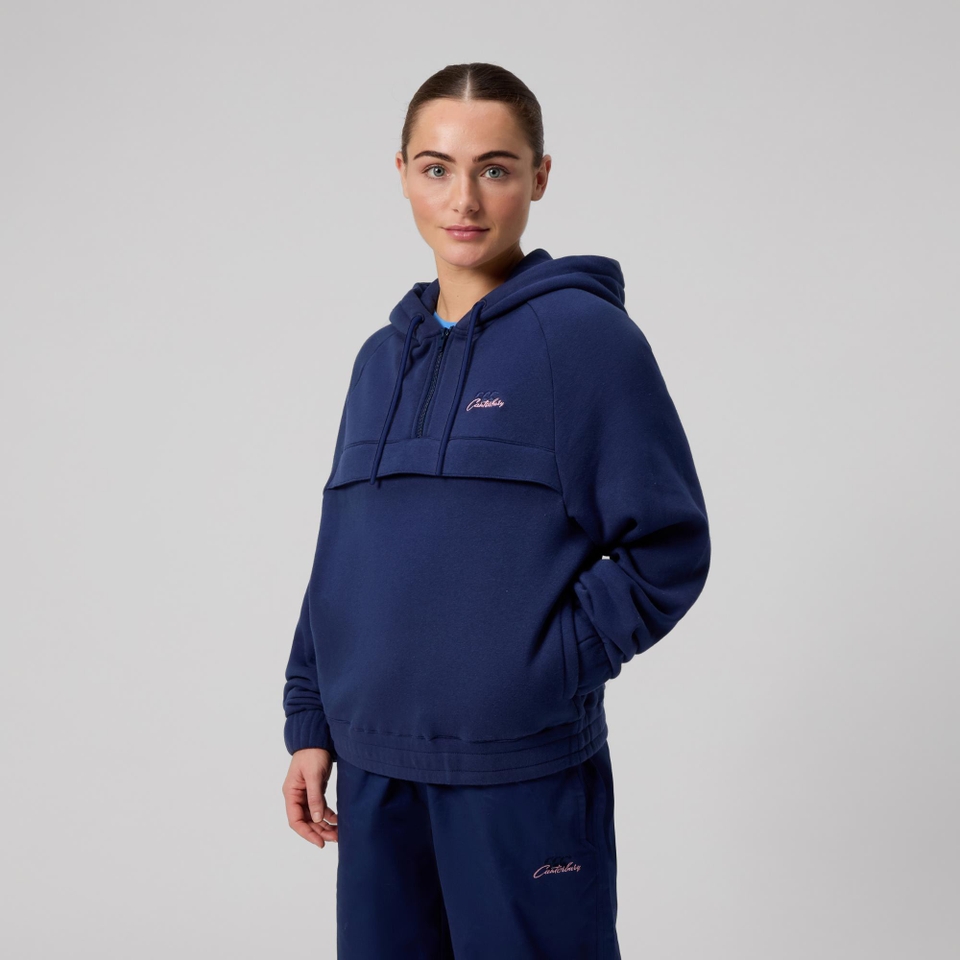 WOMENS SCENE-SET HOODIE NAVY