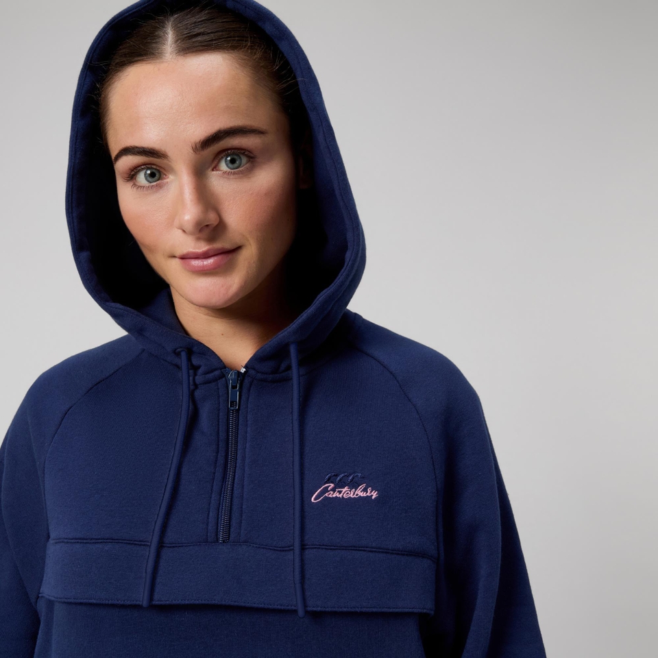 WOMENS SCENE-SET HOODIE NAVY