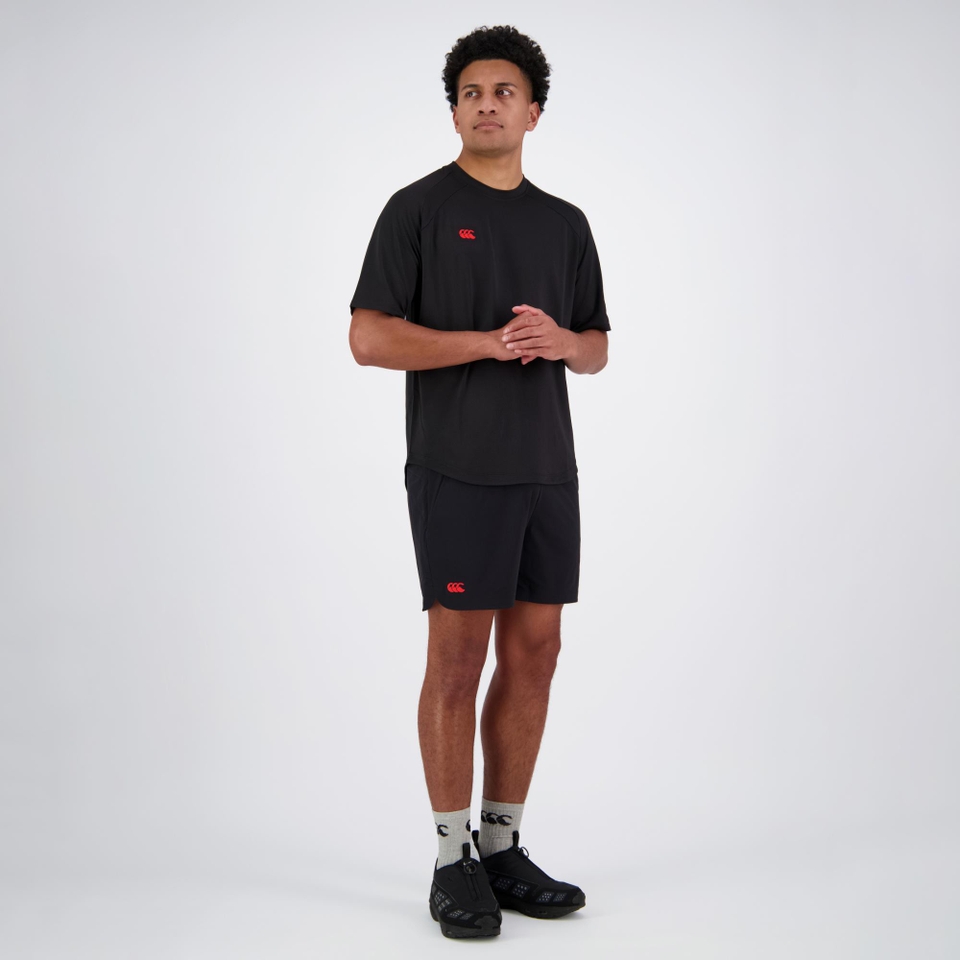 MENS EVEREST 5in WOVEN SHORT BLACK