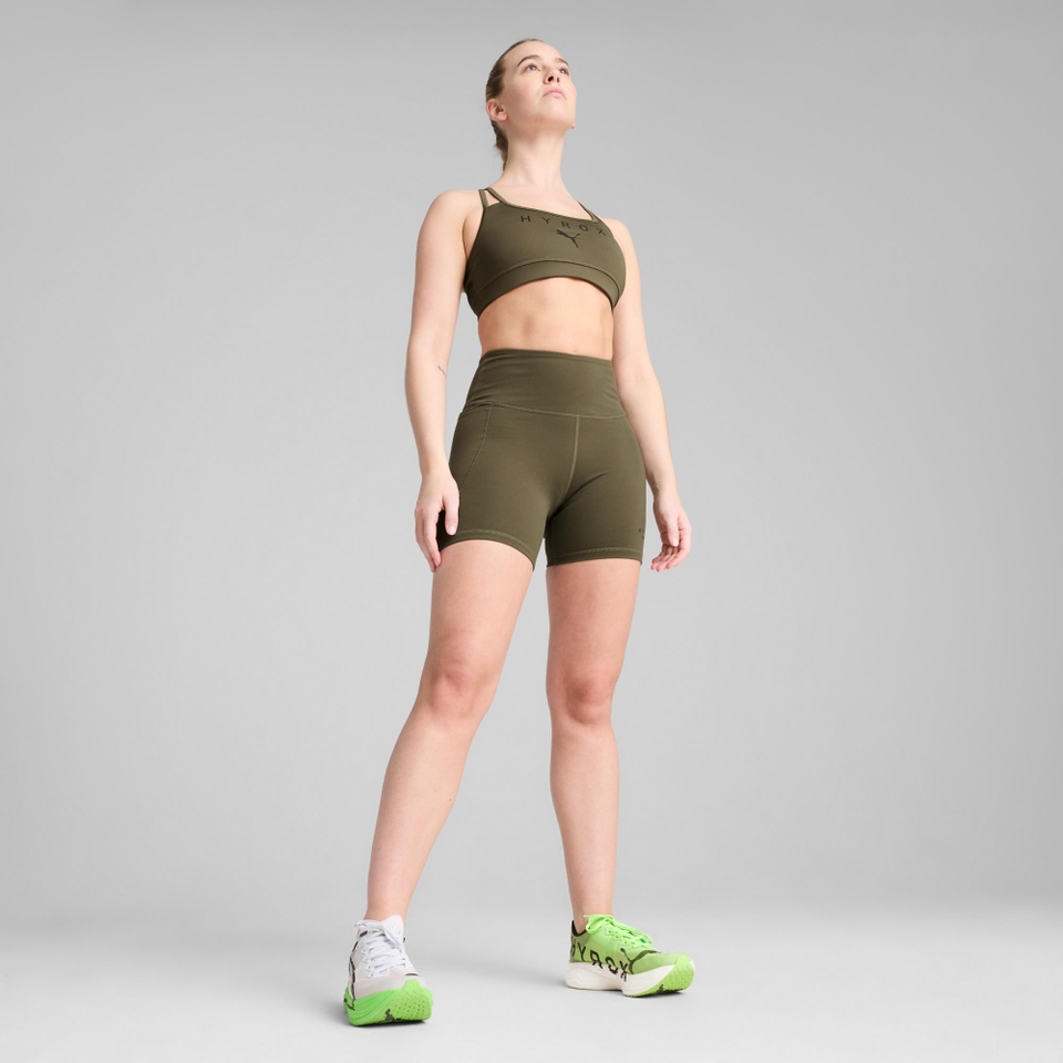 W PUMA x HYROX MOVE STRAPPY BRA - Green