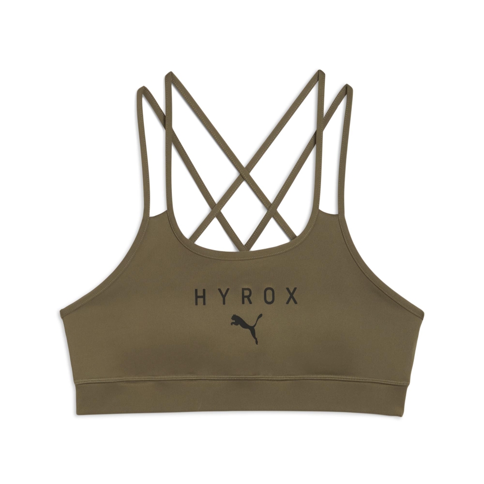 W PUMA x HYROX MOVE STRAPPY BRA - Green
