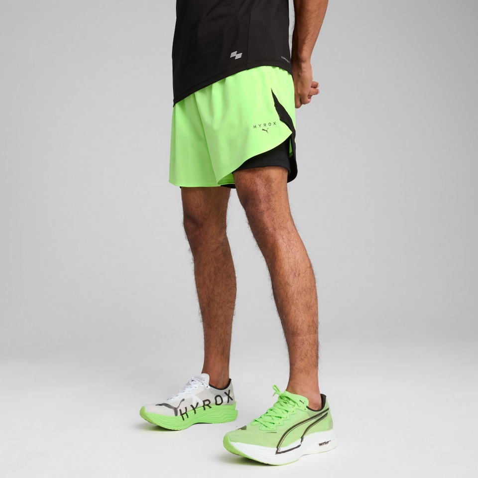 M PUMA x HYROX 2in1 Training Short - Green