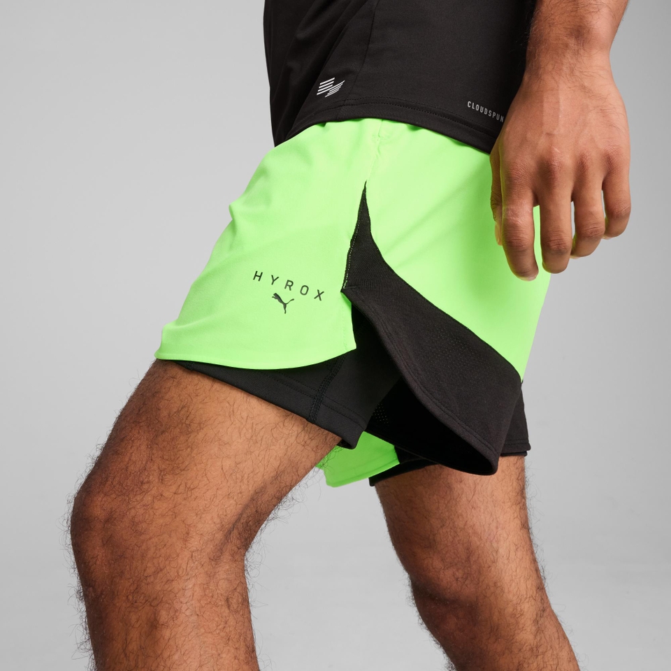 M PUMA x HYROX 2in1 Training Short - Green