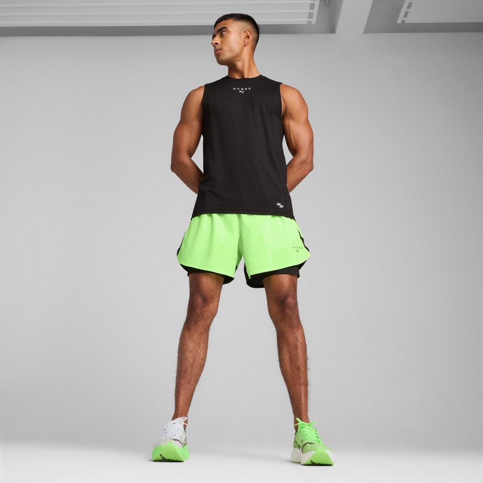 M PUMA x HYROX 2in1 Training Short - Green