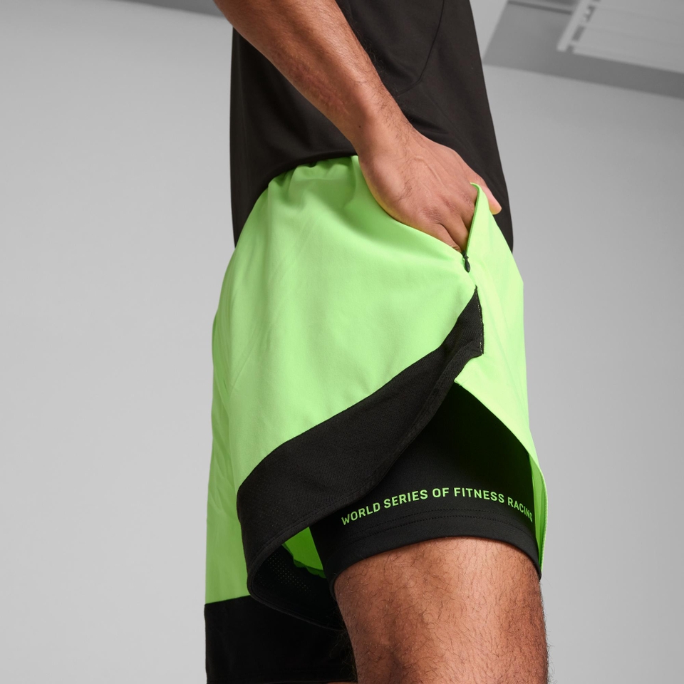 M PUMA x HYROX 2in1 Training Short - Green