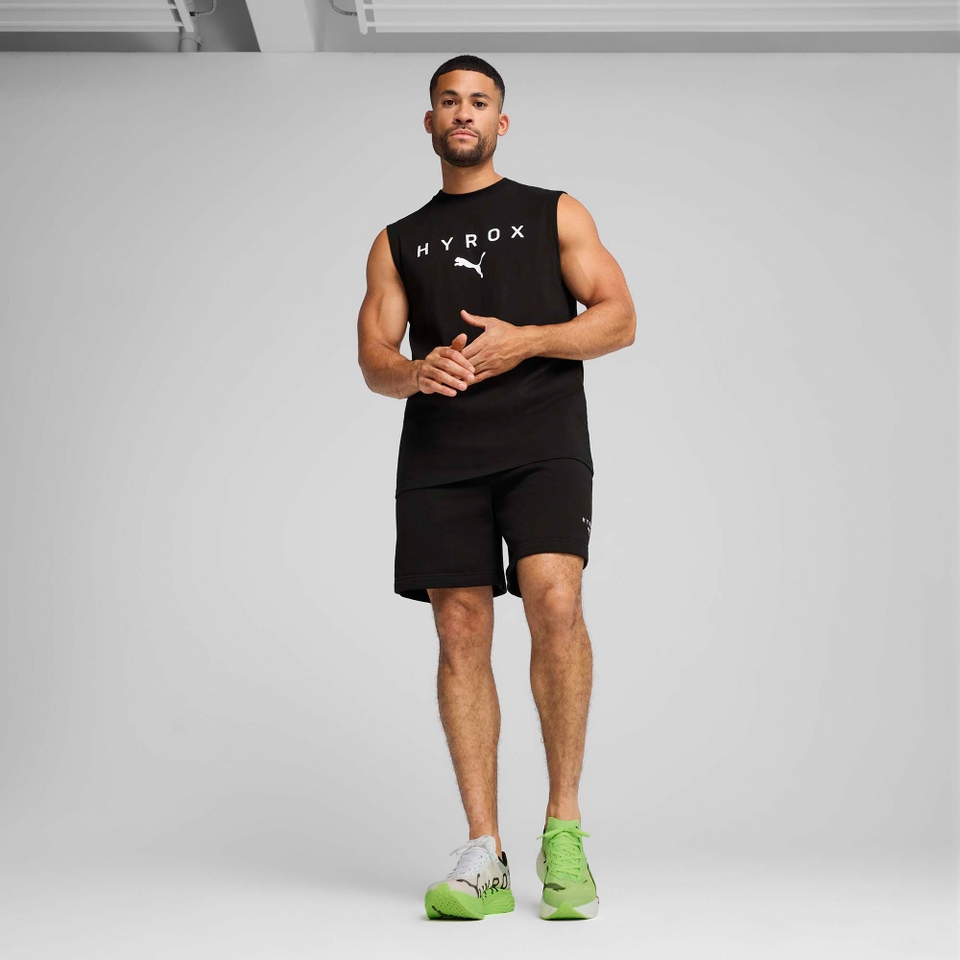 UNISEX PUMA x HYROX SWEAT SHORT - Black
