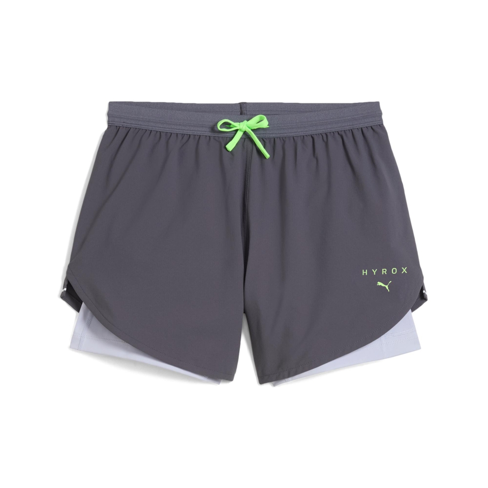 Womens PUMA x HYROX Ultraweave 2in1 Short - Grey