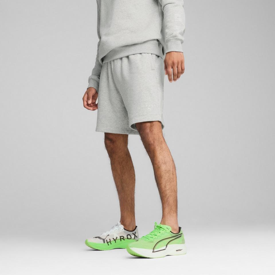 UNISEX PUMA x HYROX SWEAT SHORT - Gray