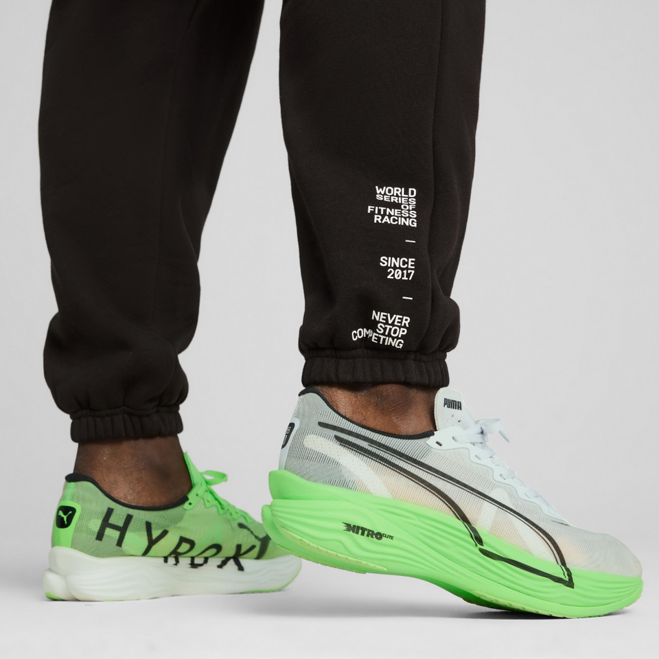 UNISEX PUMA x HYROX FLEECE SWEATPANT - Black