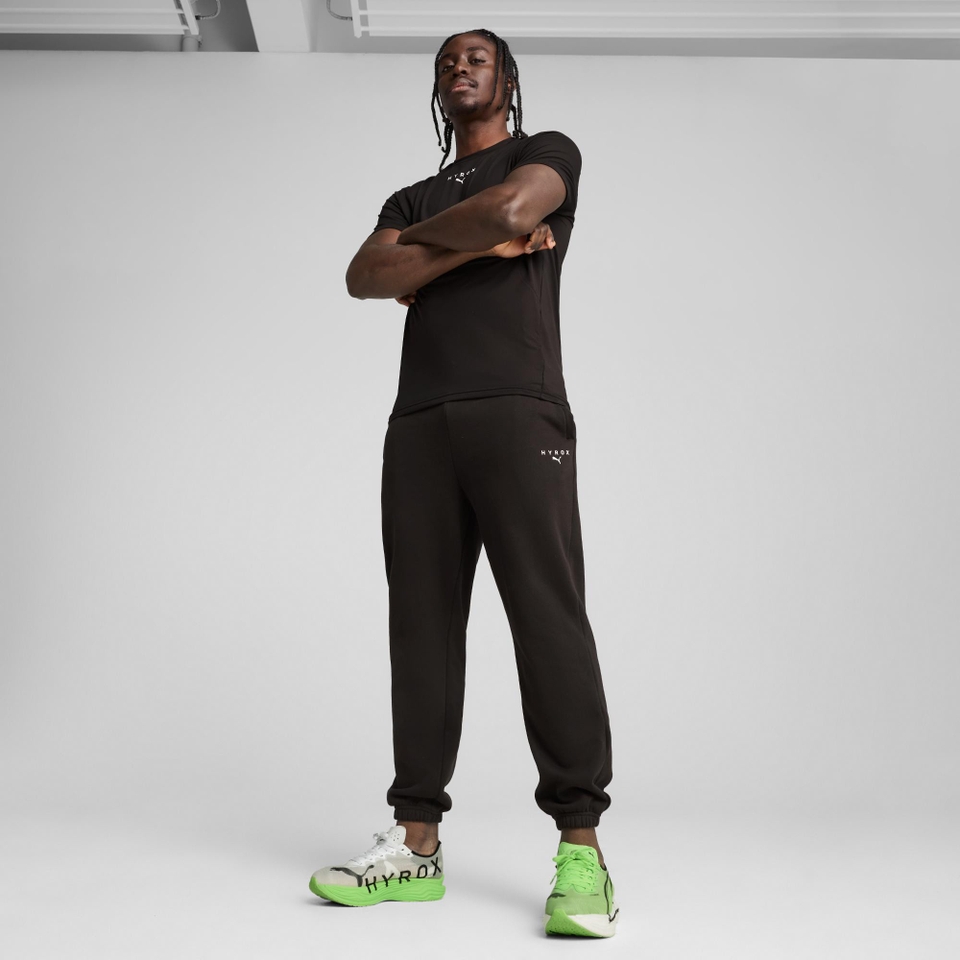 UNISEX PUMA x HYROX FLEECE SWEATPANT - Black