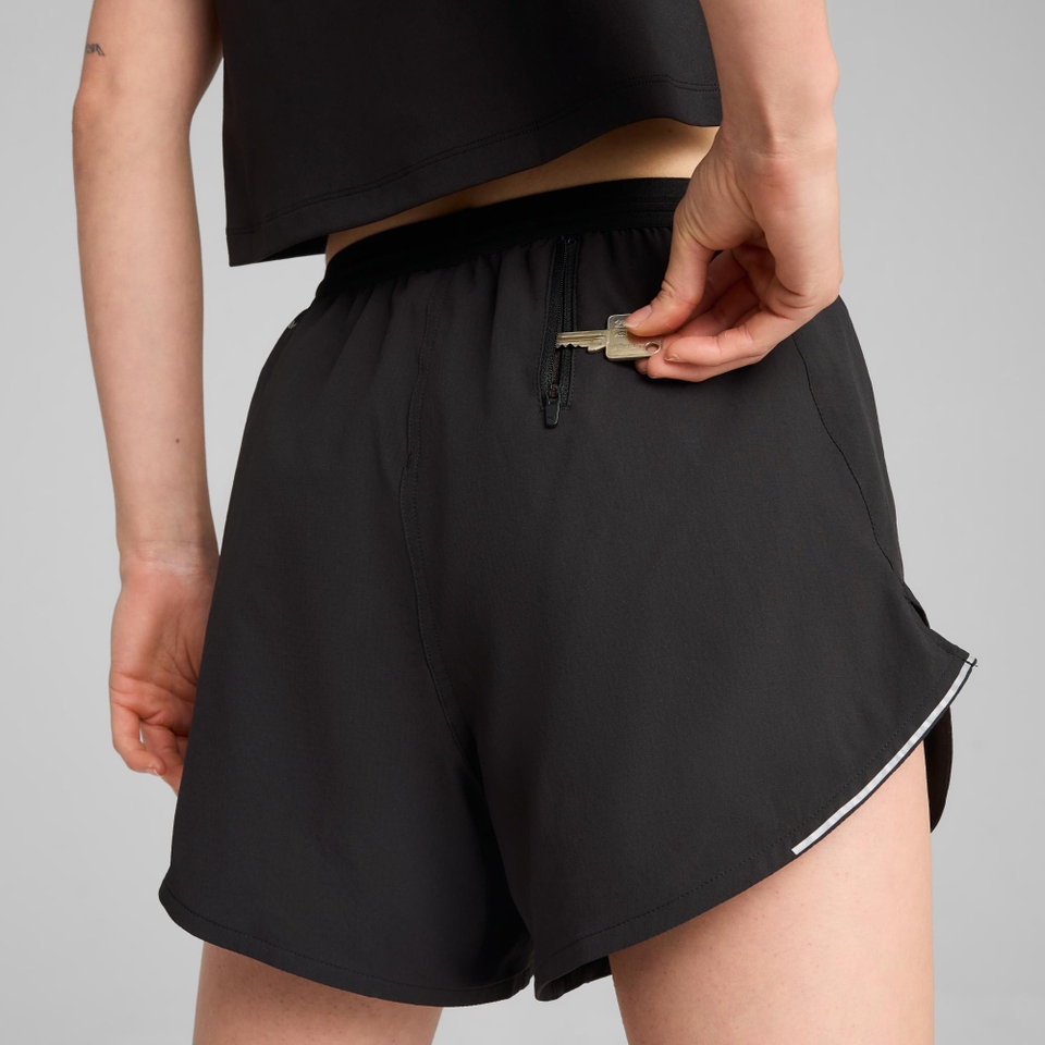 W PUMA x HYROX Ultraweave Velocity 4" Short - Black