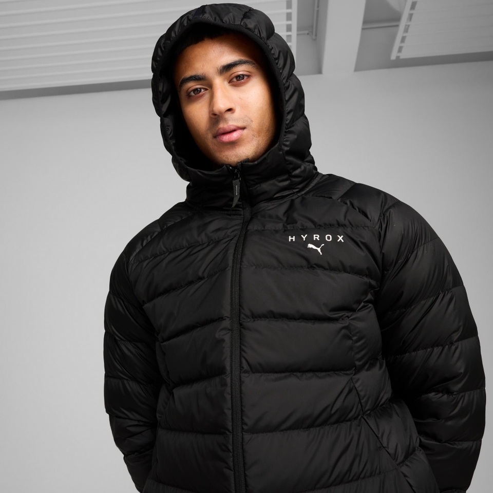 UNISEX PUMA x HYROX Hooded Down Jacket - Black