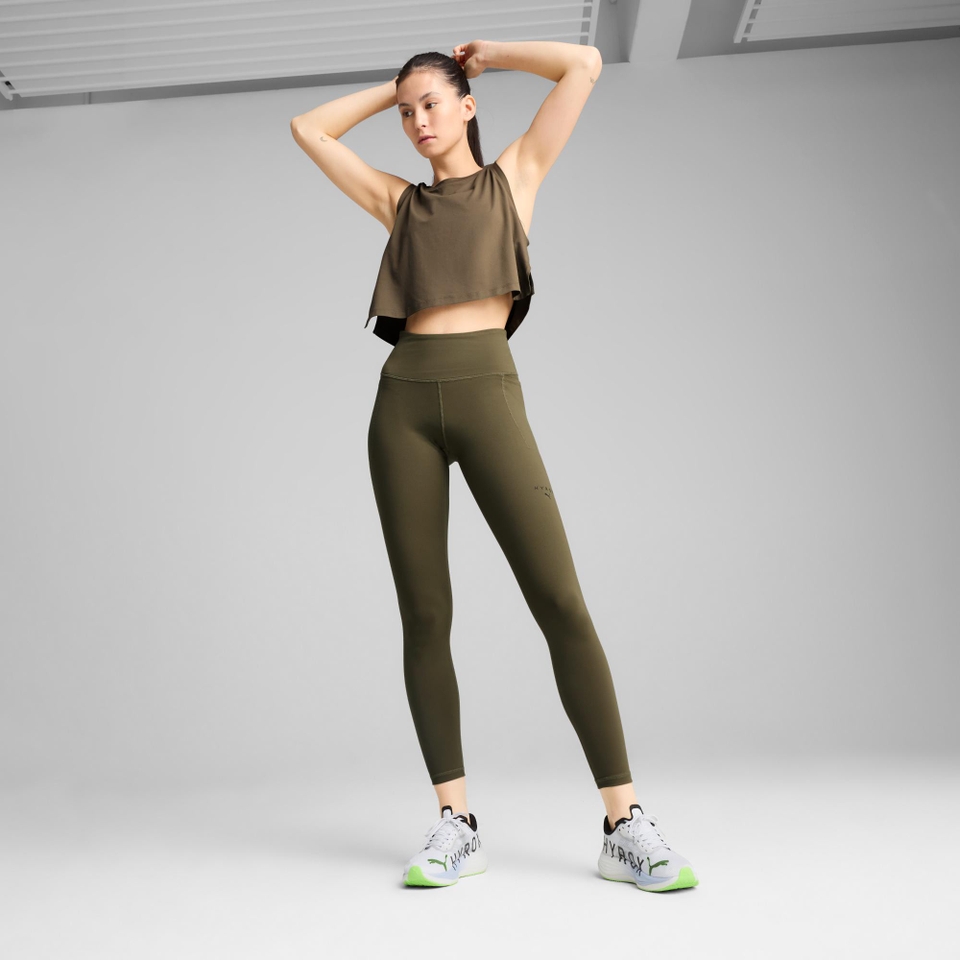 W PUMA x HYROX Cloudspun Full Tight - Green