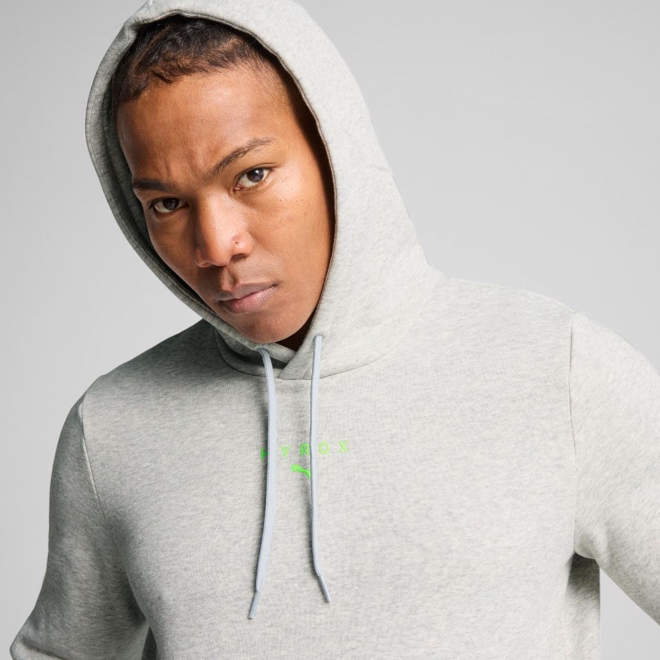 M PUMA x HYROX Heavyweight Hoodie - Grey