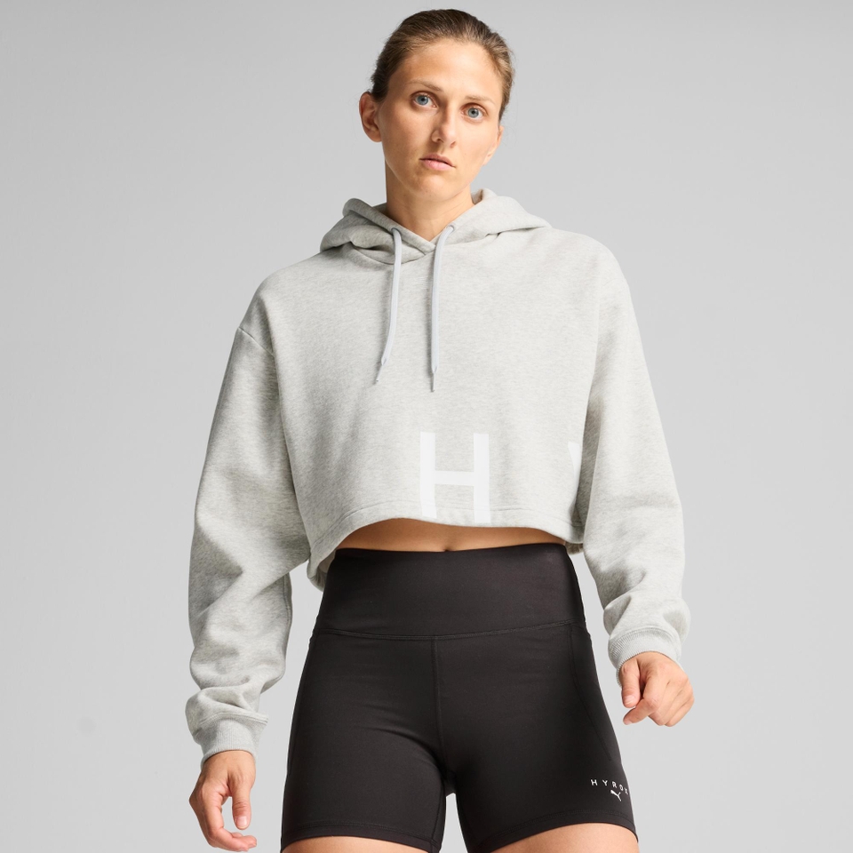 W PUMA x HYROX Heavyweight Hoodie - Grey