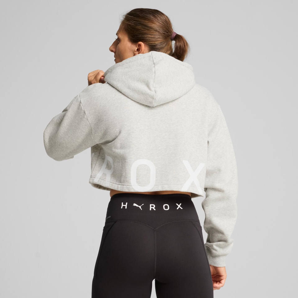 W PUMA x HYROX Heavyweight Hoodie - Grey
