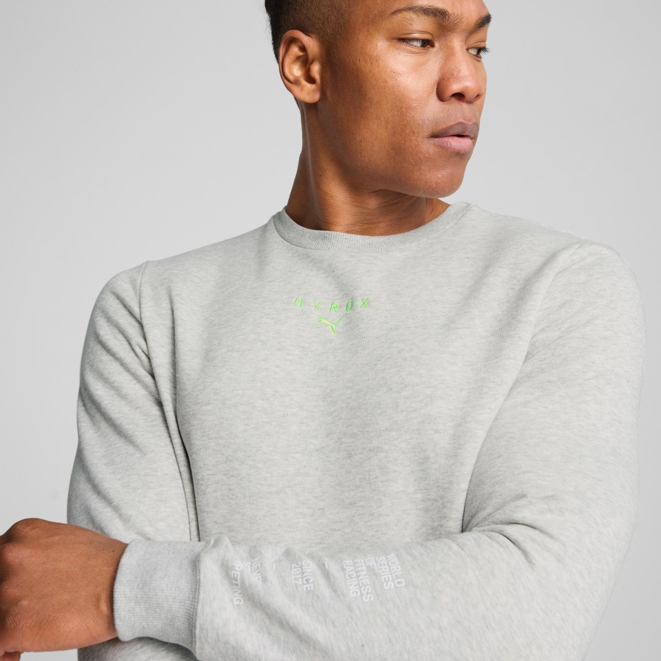 M PUMA x HYROX Heavyweight Crew - Grey