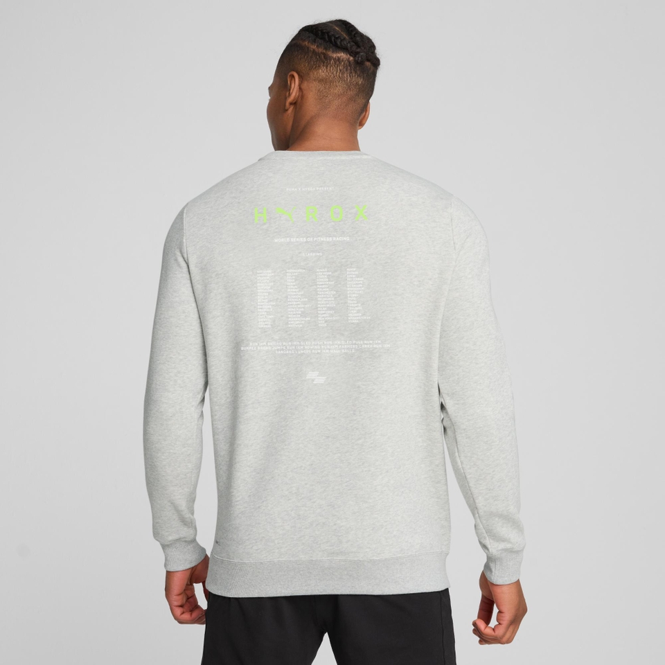 M PUMA x HYROX Heavyweight Crew - Grey