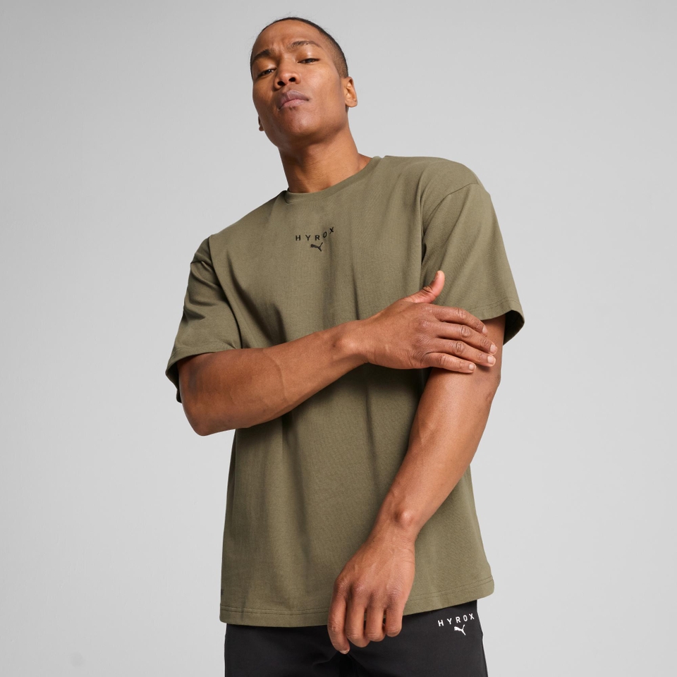 M PUMA x HYROX M Oversize Tee - Green