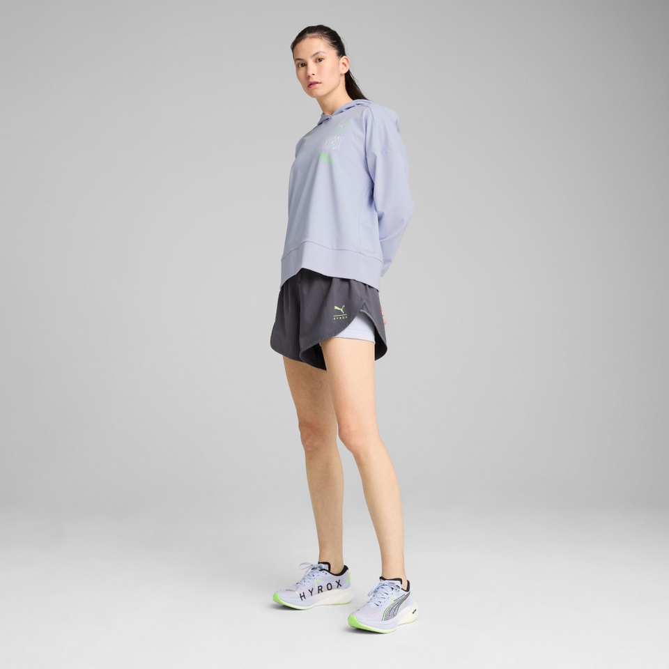 W PUMA x HYROX Cloudspun Hoodie - Blue