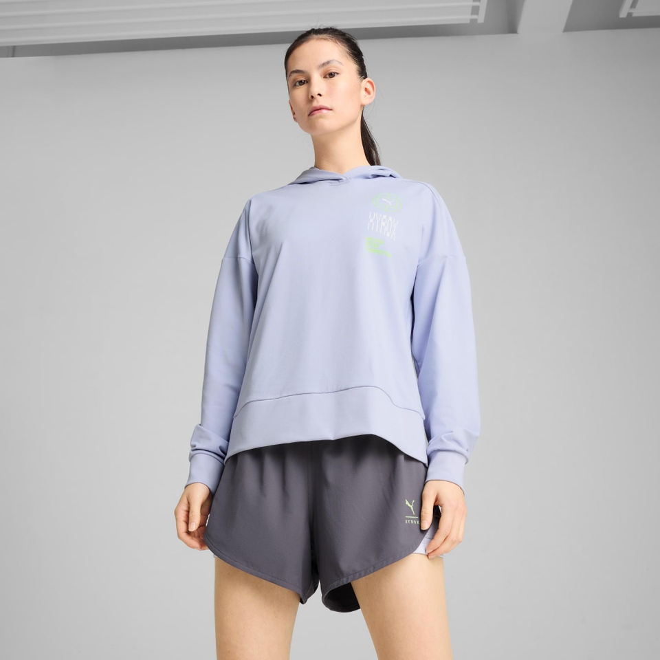 W PUMA x HYROX Cloudspun Hoodie - Blue