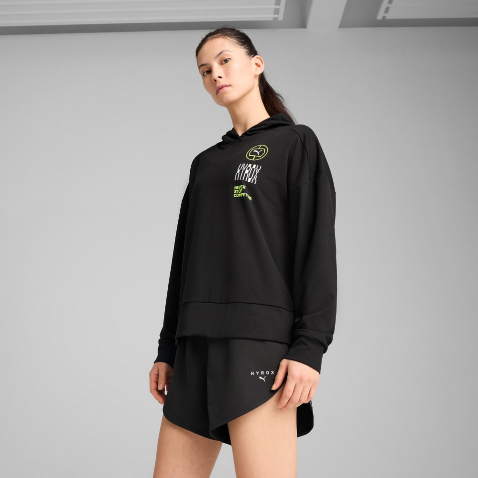 W PUMA x HYROX Cloudspun Hoodie - Black