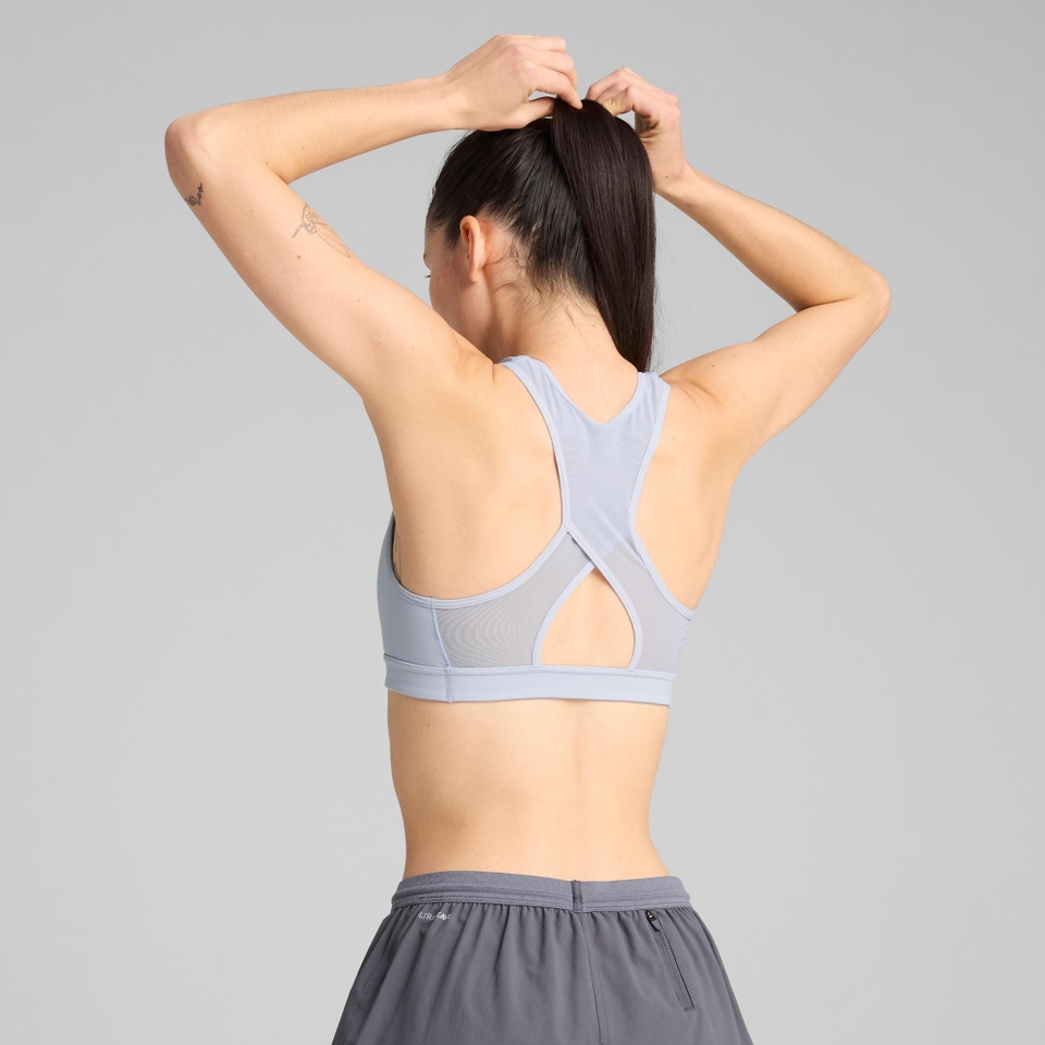W PUMA x HYROX Mid Impact Bra - Blue