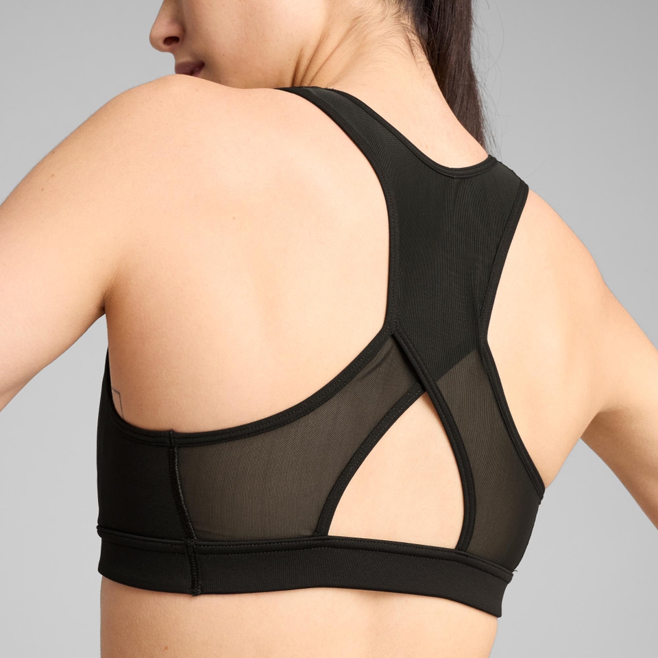 W PUMA x HYROX Mid Impact Bra - Black