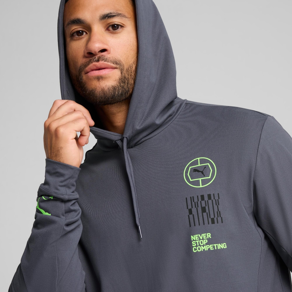M PUMA x HYROX Cloudspun Hoodie - Grey