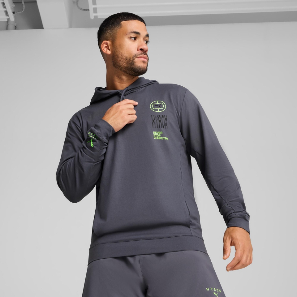 M PUMA x HYROX Cloudspun Hoodie - Grey
