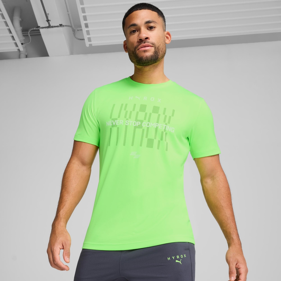 M PUMA x HYROX TAD TEE - Green