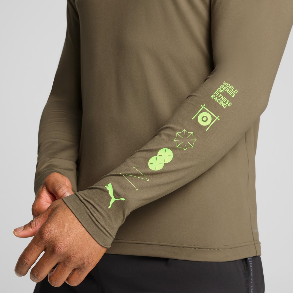 M PUMA x HYROX Cloudspun LS Tee - Green