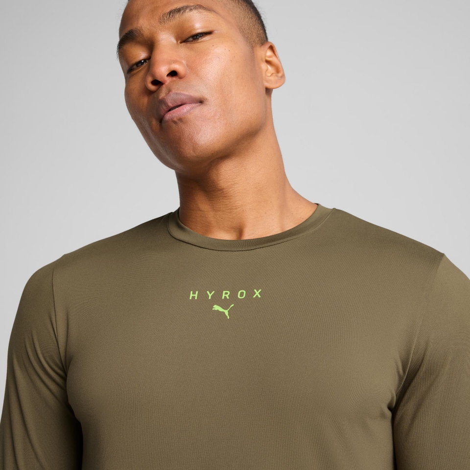 M PUMA x HYROX Cloudspun LS Tee - Green