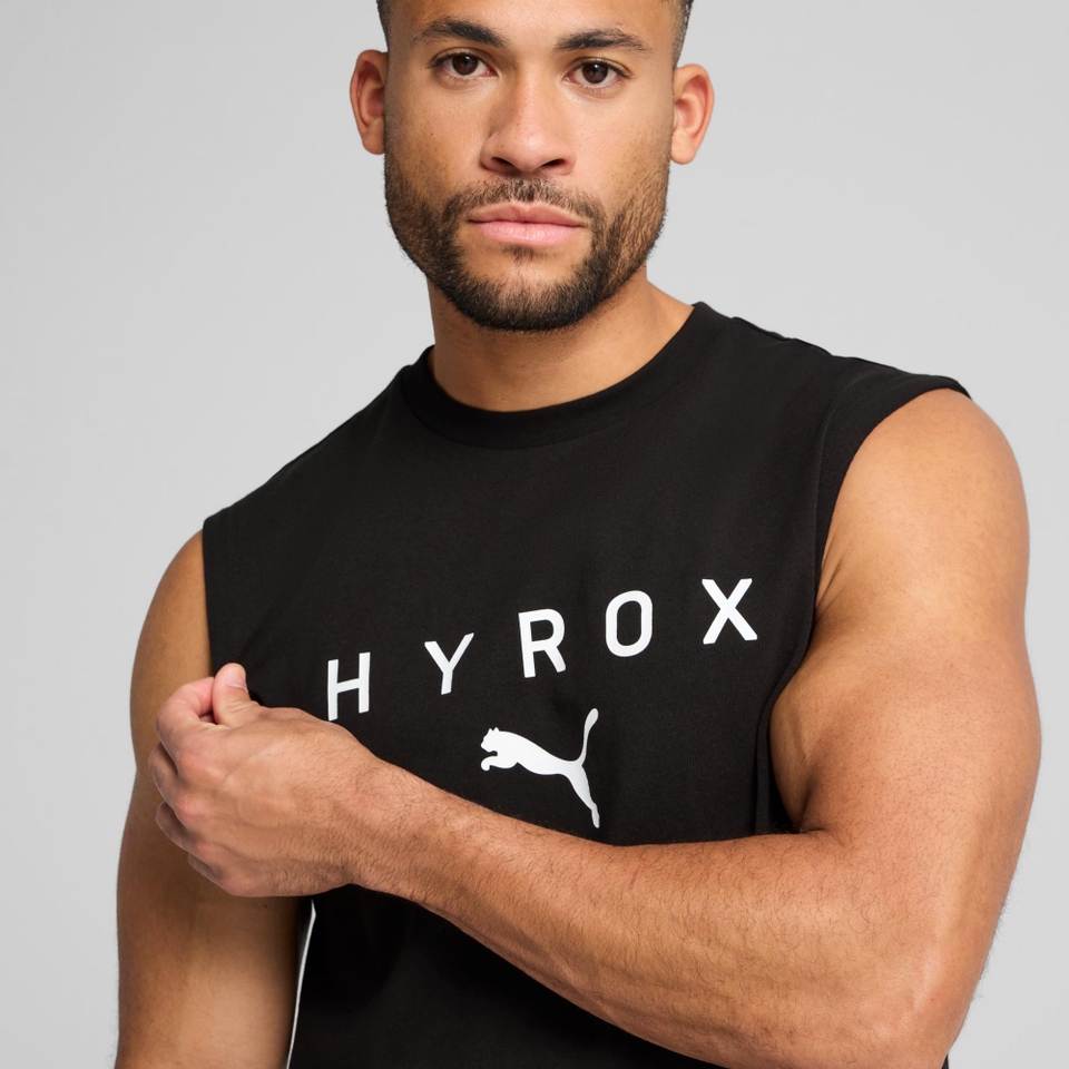 UNISEX PUMA x HYROX CUTOFF TANK - Black